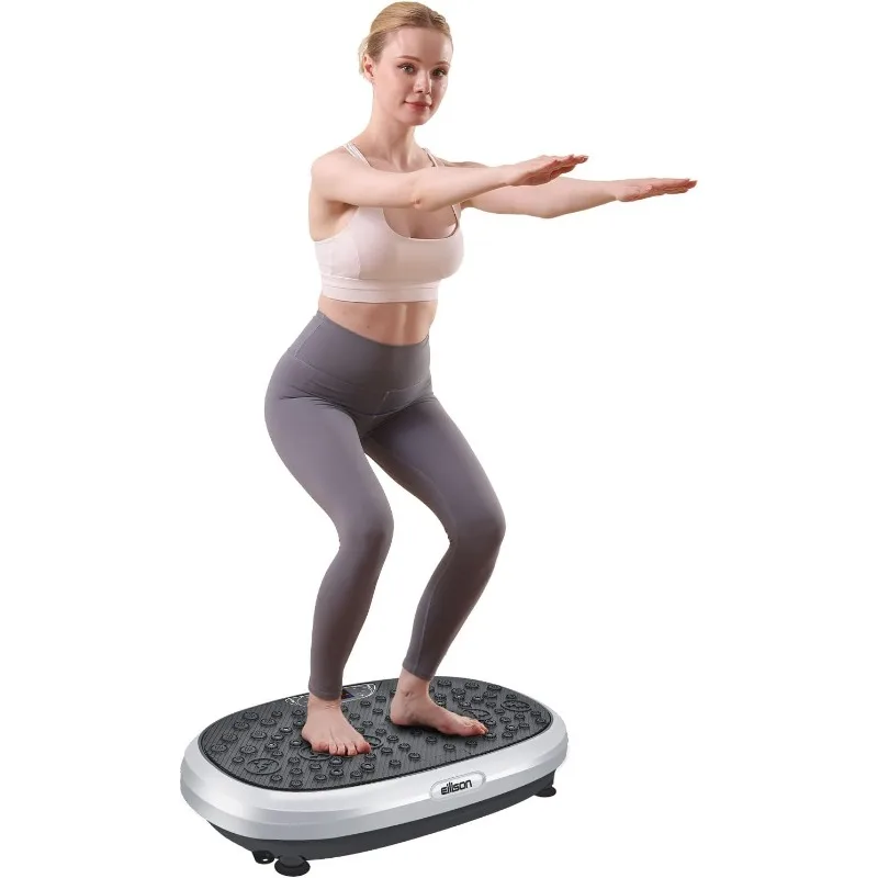 EILISON FitMax 3D XL Vibration Plate Exercise Machine – Whole Body Workout Vibration Platform w/Loop Bands