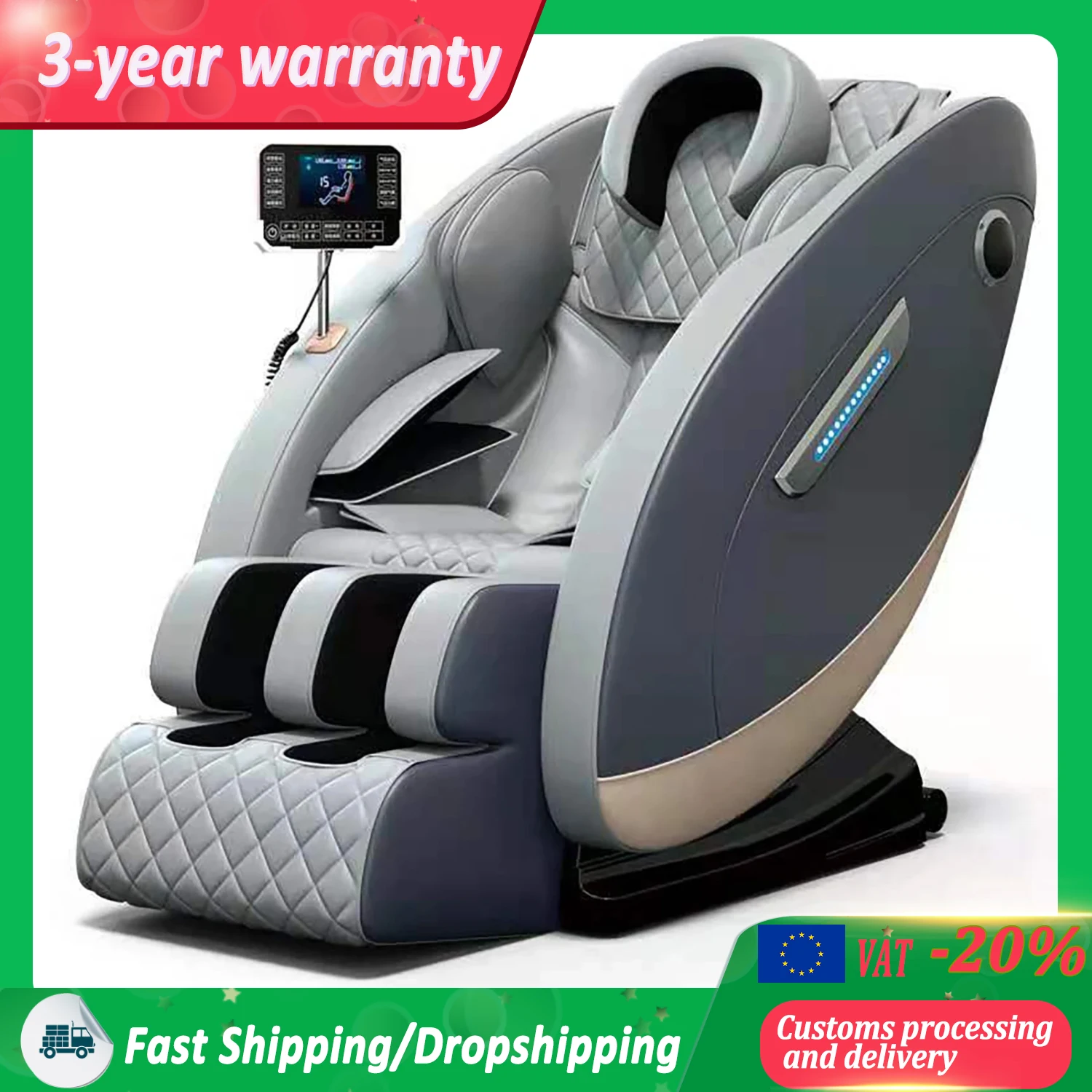 Massage Chair 4d Zero Gravity Intelligent Full Body Multi-Function Bluetooth Music U-shaped Pillow Massage Chairs Full Body Sofa